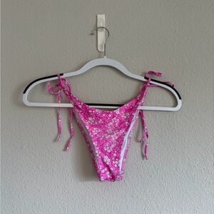 Bright Swimwear Melody Bottom in Peppermint Pink, size medium